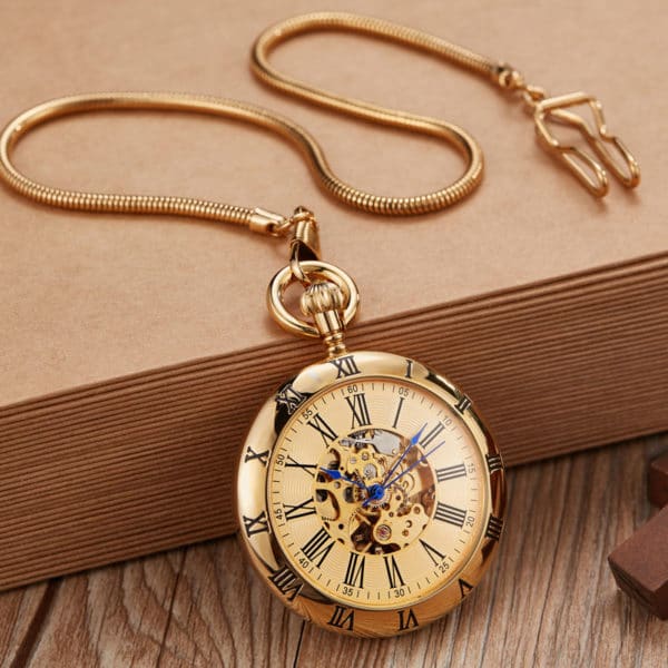 The Hertfordshire Gold Open Face Pocket Watch UK 3