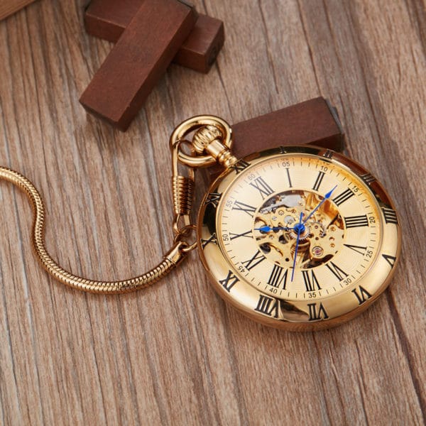 The Hertfordshire Gold Open Face Pocket Watch UK 4