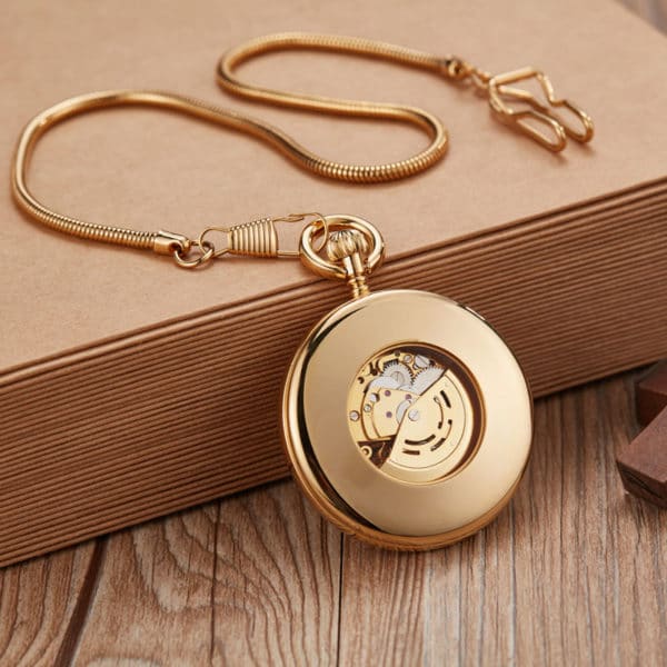 The Hertfordshire Gold Open Face Pocket Watch UK 5