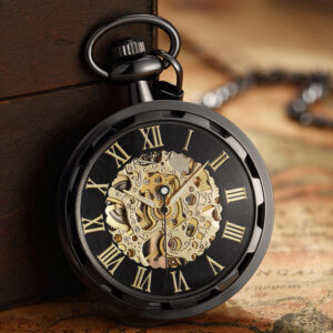 The Anglesey Black Pocket Watch UK 1