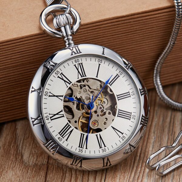 The Hertfordshire Silver Open Face Pocket Watch UK 6